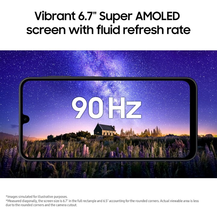 Samsung Galaxy A17 4G, 4GB RAM 128GB, AI -Smartphone, schlanker 7,5 -mm -Rahmen, 50 MP Kamera, 5000mah, hellblau