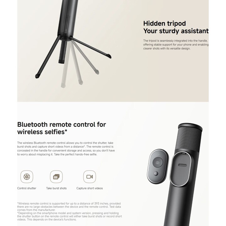 Perche à selfie Xiaomi Mini trépied BHR083KGL