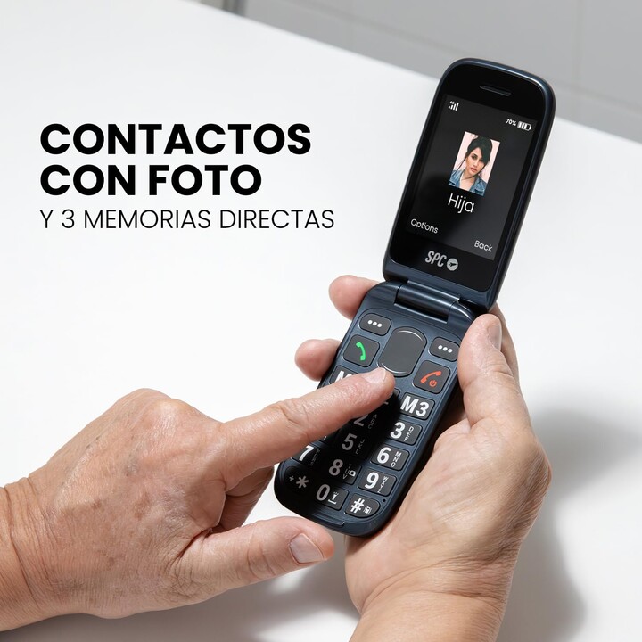 Teléfono Móvil SPC Harmony 2 4G para Personas Mayores/ Negro
