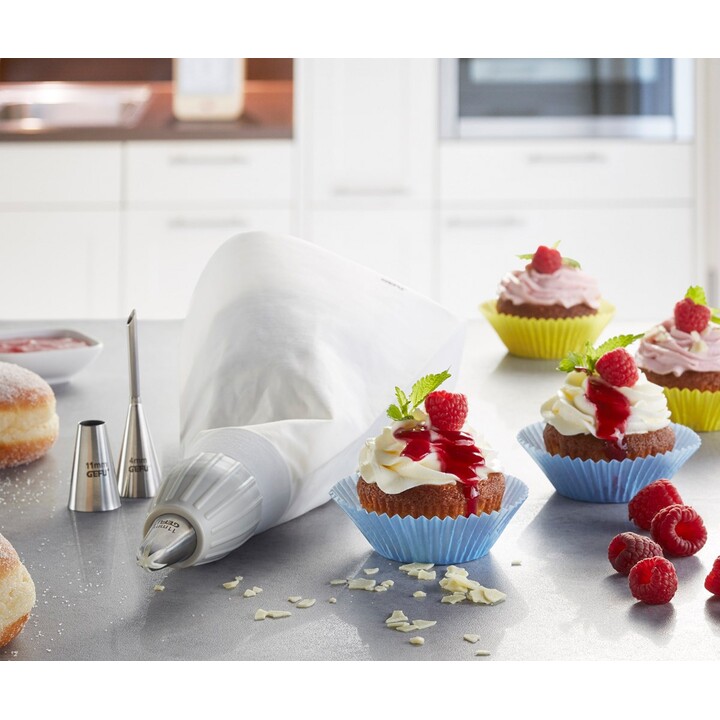 GEFU 14330 Pastry Bag Cotton, Plastic, Stainless Steel