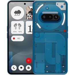 Nothing Phone 3a, 256 Go, caméra frontale 32 MP, 30x Ultra Zoom, charge rapide 50W, 6,77 FHD + AMOLED Affichage, bleu