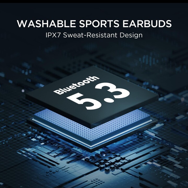 1MORE Fit Open Earbuds S50, Wireless Bluetooth Headphones with Microphone, IPX7, Fast Charging, 38 Hours, Silver