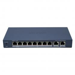 Hikvision DS-3E1310HP-EI(B) switch Gestionado Fast Ethernet (10/100) Energía sobre Ethernet (PoE) Gris