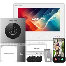 Conjunto de intercomunicador de vídeo Hikvision de 2 fios DS-KIS705EY