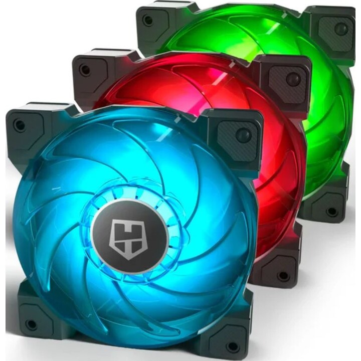 Nox H-Sync Computergehäuselüfter 12 cm Schwarz , Transparent