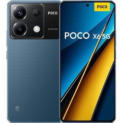 Xiaomi Poco X6 5G, 12 GB/512 GB, 120 Hz 6,67 Zoll 1,5K Amoled, 64MP OIS Triple Camera, 5100mah, 67W, Dual Sim, Blau