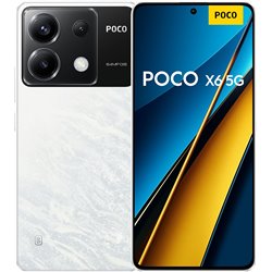 Xiaomi Poco X6 5G, 12 GB/256 GB, 120Hz 6,67 polegadas 1,5k AMOLED, 64MP OIS Triple Camera, 5100mAh, 67W, SIM duplo, branco