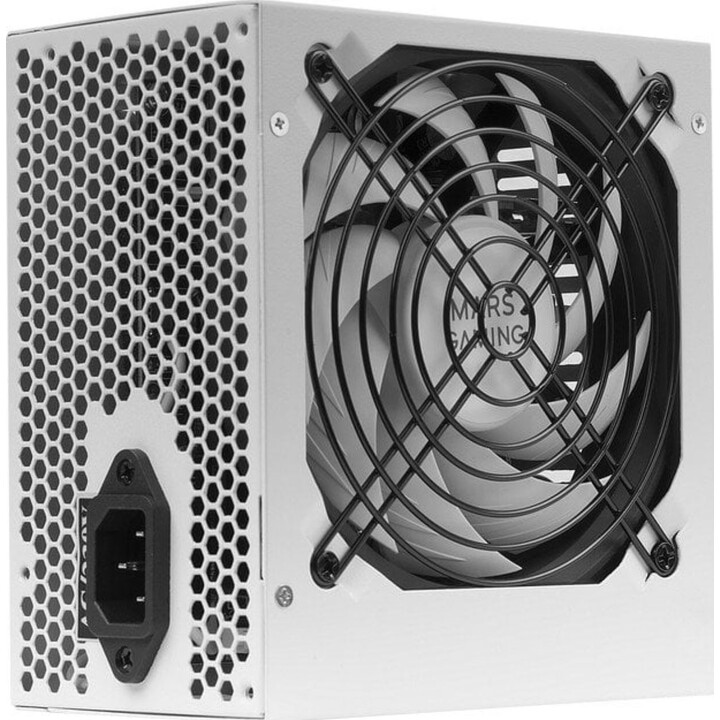 Mars Gaming MPIII850 Fuente Alimentación PC ATX 850W, 85% Eficiencia Ai-rpm Blanco