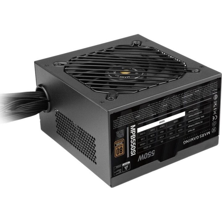 Alimentatore Mars Gaming MPB550SI/ 550 W/ Ventola da 12 cm/ 80 Plus Bronzo