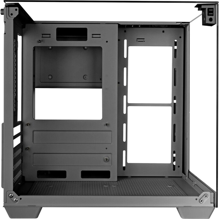 Microatx gaming case mars gaming mcvisionm triple tempered glass gpu 330mm 1x3.5 1x2.5 black