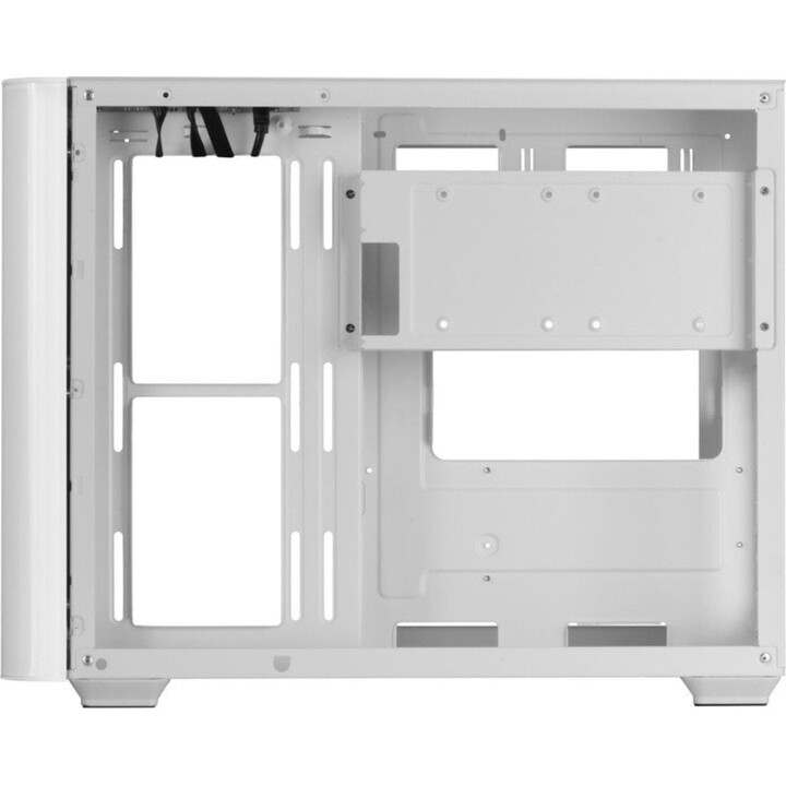 Torre PC Mars Gaming MC-FUSIONM Caja Gaming Micro-ATX Cristal Templado Continuo Curvo Doble Cámara Blanco