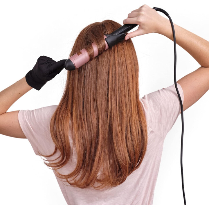 BaByliss 38mm Curling Tong Hair Curler Hot Black, Pink 2.5m