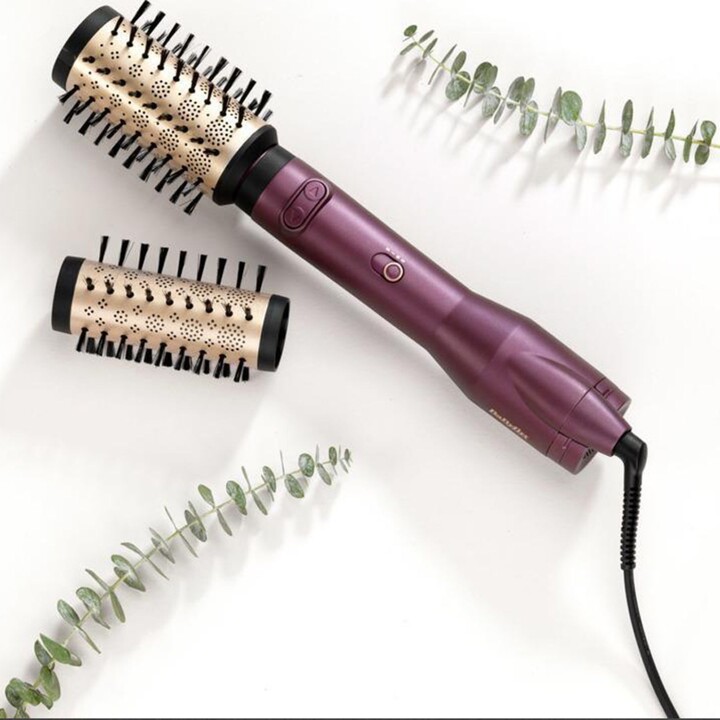 Cepillo de aire caliente doble BaByliss AS950E Big Hair, negro cálido, oro rosa, violeta, 650 W