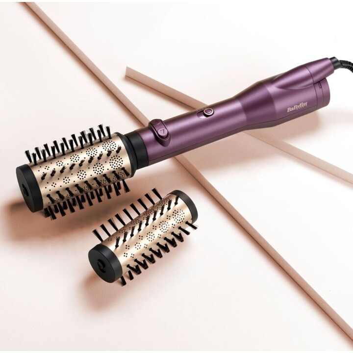 Cepillo de aire caliente doble BaByliss AS950E Big Hair, negro cálido, oro rosa, violeta, 650 W