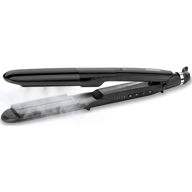Plancha de vapor BaByliss ST492E, placas extra anchas, cerámica con titanio, 5 ajustes de temperatura 150 °C a 230 °C