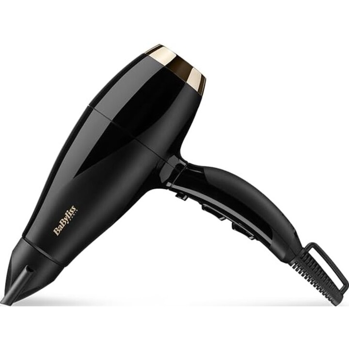 Secador de pelo Babyliss 6714E Super Pro 2300W, 3 temperaturas/2 velocidades, negro