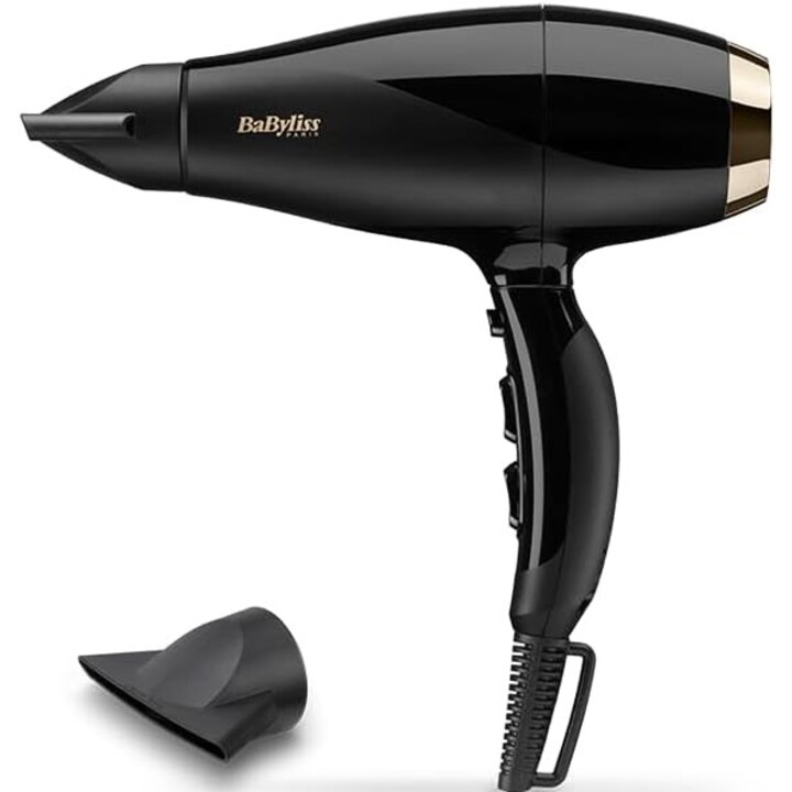Secador de pelo Babyliss 6714E Super Pro 2300W, 3 temperaturas/2 velocidades, negro