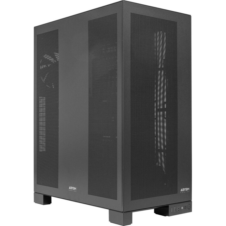 Gabinete Abysm AI Pro 100 Workstation Tower E-ATX, Preto, 9 Slots, 6 SSD, 2 HDD, 2 USB 3.0, 1 USB-C