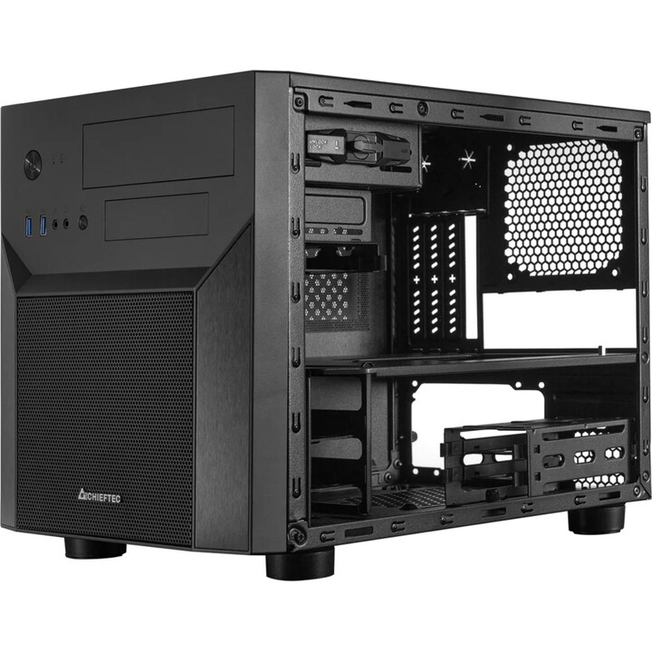 Chieftec CI-02B-OP Computergehäuse Cube Schwarz