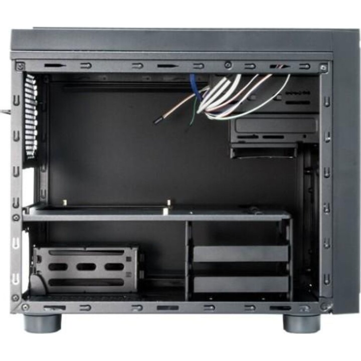 Chieftec CI-01B-OP Mini Torre Gaming para PC, Cubo, Micro ATX, Negra, con Soporte para Gráficas hasta 32 cm
