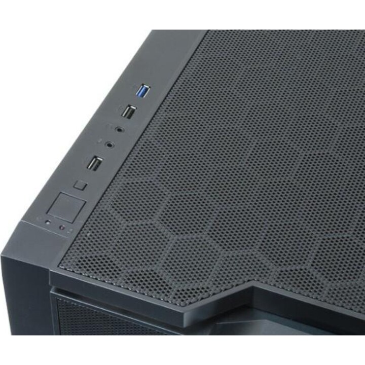 Chieftec CI-01B-OP Mini Torre Gaming para PC, Cubo, Micro ATX, Negra, con Soporte para Gráficas hasta 32 cm