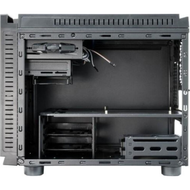 Chieftec CI-01B-OP Mini Torre Gaming para PC, Cubo, Micro ATX, Negra, con Soporte para Gráficas hasta 32 cm