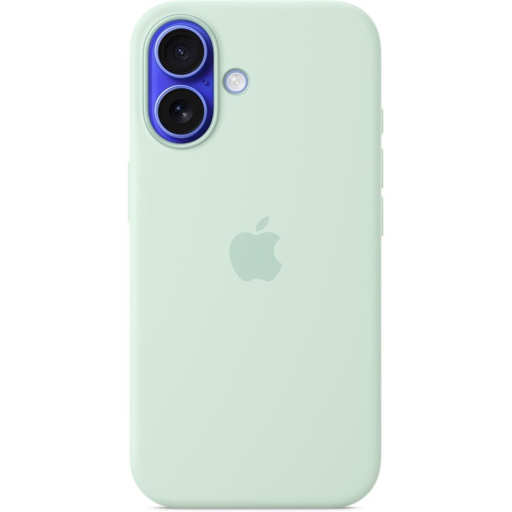 Capa de silicone com MagSafe para iPhone 16 da APPLE - Aquamarine