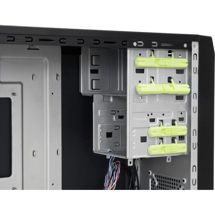 Chieftec CG-04B-OP carcasa de ordenador Midi Tower Negro, ATX, micro ATX, SECC, 14 cm