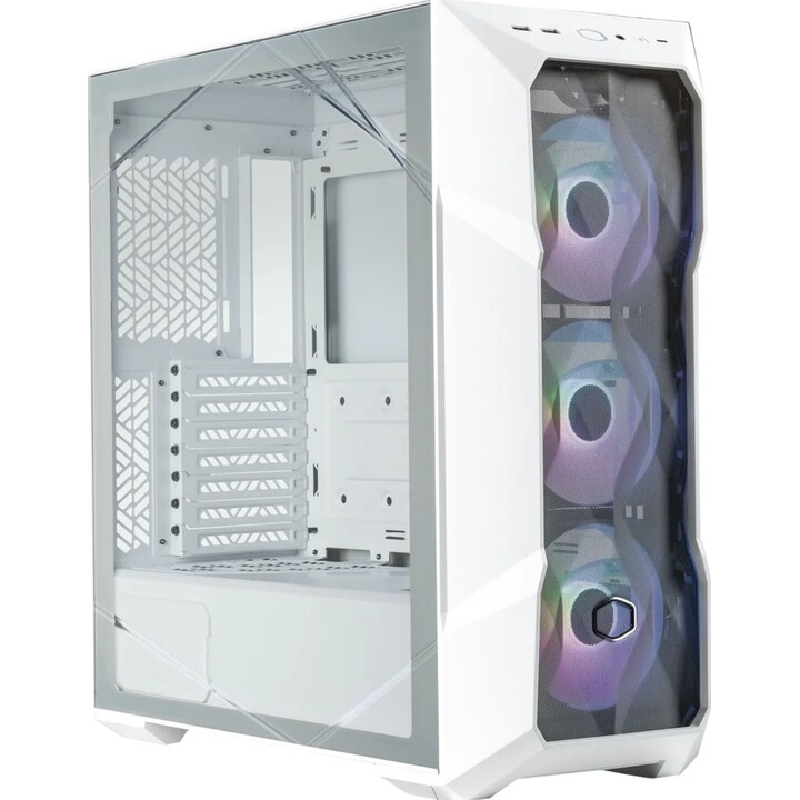Torre PC Cooler Master MasterBox TD500 Mesh V2 RGB Midi Tower Cristal Templado USB-C Blanca