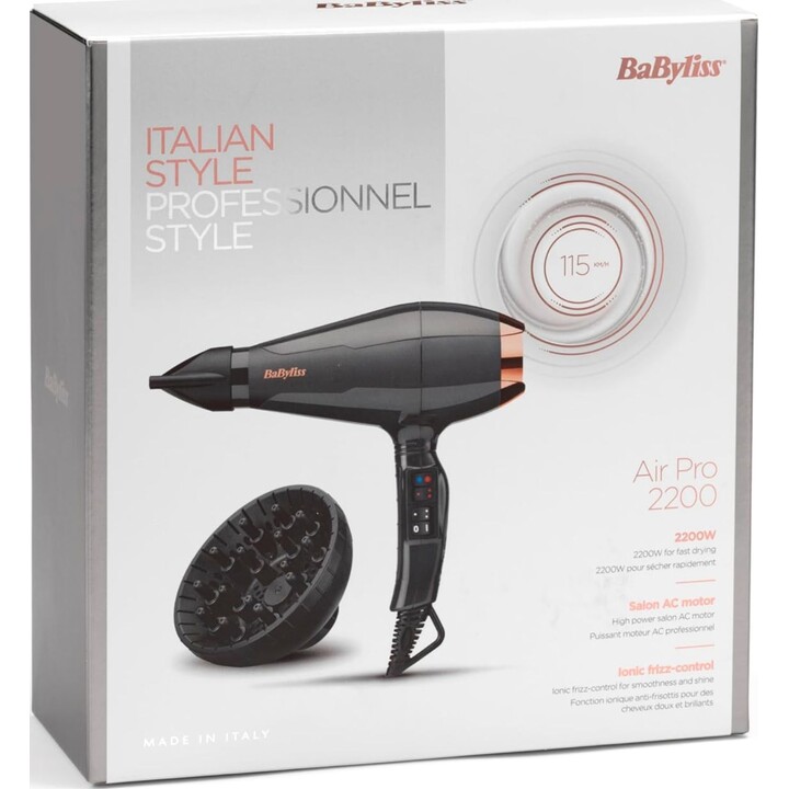 BaByliss 6719DE sèche-cheveux 2200 W Noir