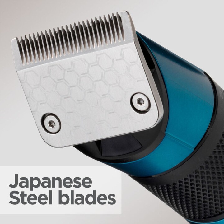 Cortapelos de acero japonés BaByliss E990E, cuchillas ultraafiladas, inalámbrica 160 min