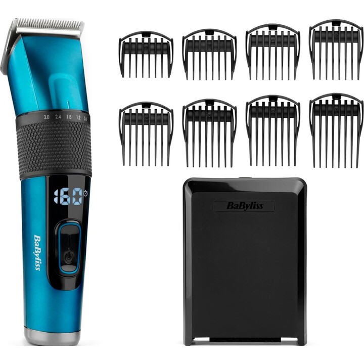 Cortapelos de acero japonés BaByliss E990E, cuchillas ultraafiladas, inalámbrica 160 min