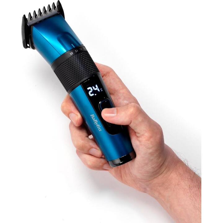 BaByliss Japanese Steel Digital Hair Clipper Black, Teal