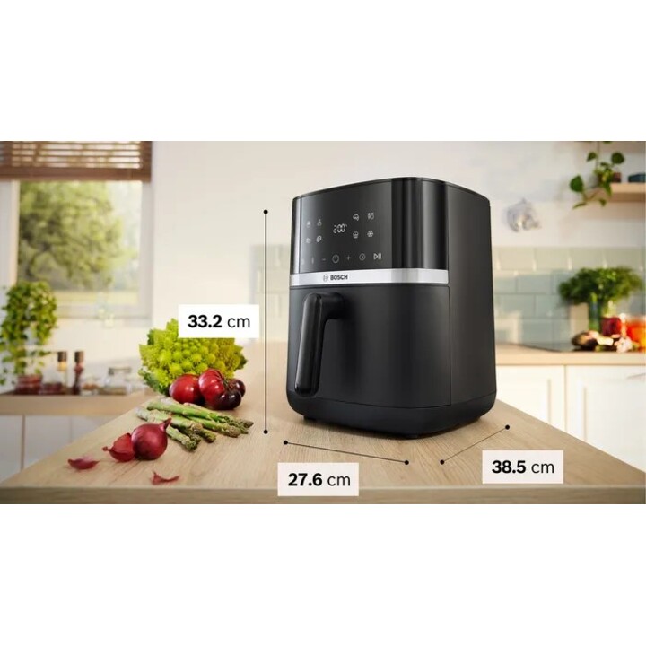Bosch Series 4 MAFS2462B Deep Fryer Single 6.1 L Freestanding 2050 W Hot Air Fryer Black