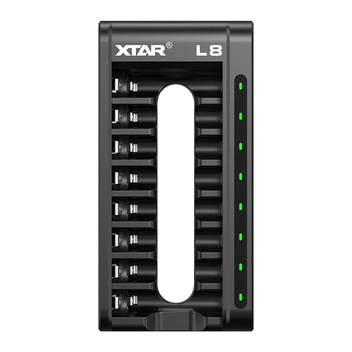 Battery charger AA/AAA 1.5 V i 1.2V, smart - 8 slots