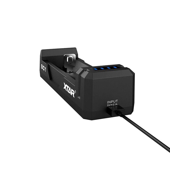 Caricabatterie Li-ion 18650 USB-C - 1 slot