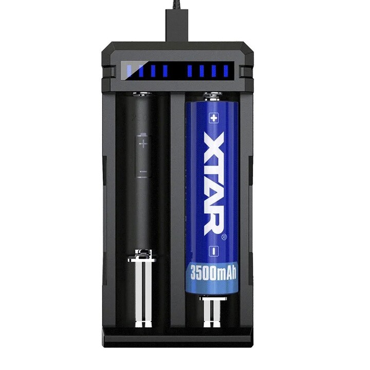 Battery charger Li-ion 18650 USB-C - 2 slots