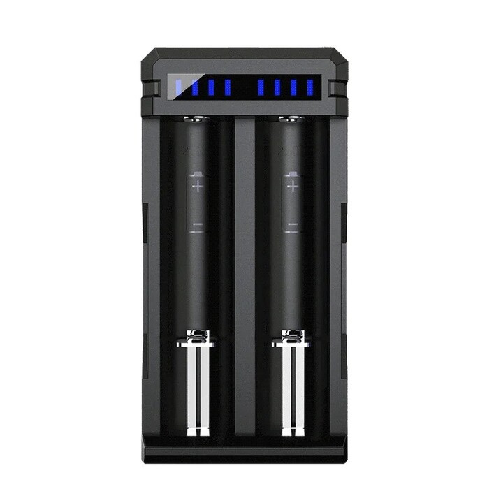 Battery charger Li-ion 18650 USB-C - 2 slots