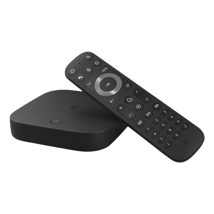 Telekom MagentaTV One (2e génération) avec câble réseau et lecteur AV 4K UHD 2160p HDR noir