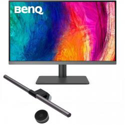 Monitor grafico BenQ DesignVue PD2706U 68,58 cm (27&quot;) + BenQ Screenbar Halo - Lampada LED per monitor nera