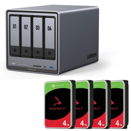 Ugreen NASyn DXP4800 Plus + disque dur SEAGATE 16 To (4 x 4 To)