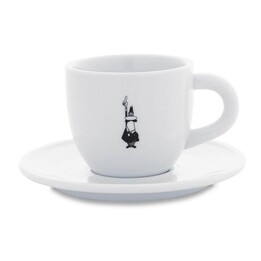 Bialetti YOTZ099 tasse à cappuccino avec soucoupe 240 ml blanche
