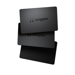 Tangem Wallet 2.0 - Secure Crypto Wallet 3 Card Set (Black)