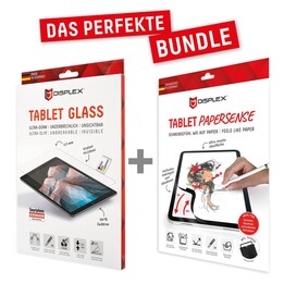 DISPLEX Tablet Glass (9H) e película para escrita e desenho PaperSense para iPad 10.9 (10ª e 11ª geração)