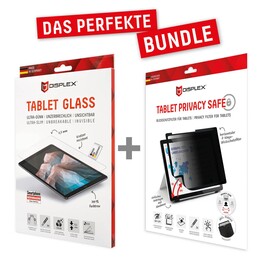 DISPLEX Tablet Glass (9H) & Privacy Safe Blickschutzfilter für iPad 10.9 (10. & 11. Generation)