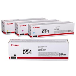 Cartucce toner originali Canon 054, confezione da 4: nero 1.500 pagine, ciano, magenta, giallo 1.200 pagine ciascuna