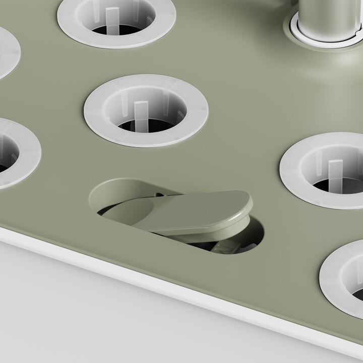 Sistema di coltivazione intelligente per piante da interno GreenBlue, vaso SMART, capacità 4L, per 12 piante, LED a spettro comp