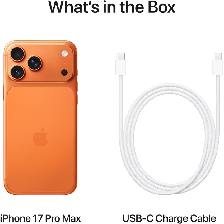 Apple iPhone 17 Pro Max 1Tb, telefono cellulare 5G con Apple Intelligence, Controllo della fotocamera, A19 Pro Chip, Cosmic Oran