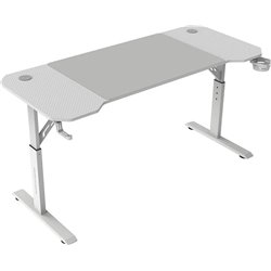 Mars gaming mgd ergo 140 table, height adjustable, white board 140x60, steel chassis, aluminium xxl