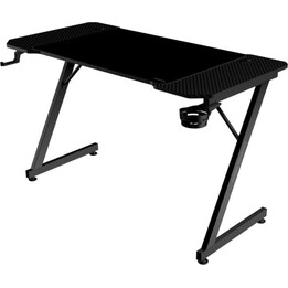 Tavolo Mars gaming mgd x120, telaio in acciaio, tavolo nero 120x60, design in fibra di carbonio, alf. Grandezza